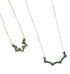 14K Gold Diamond & Emerald Star Of Bethlehem Opening Magnetic Necklace